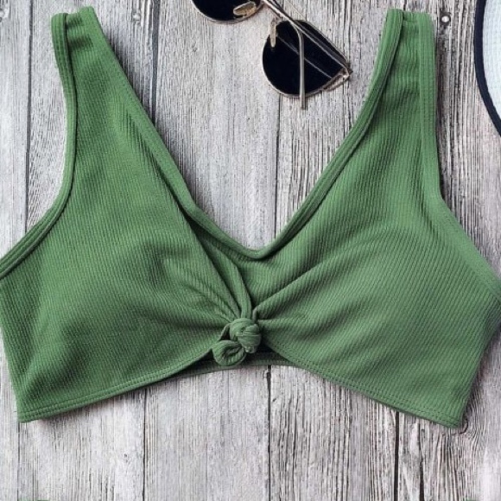 green bikini